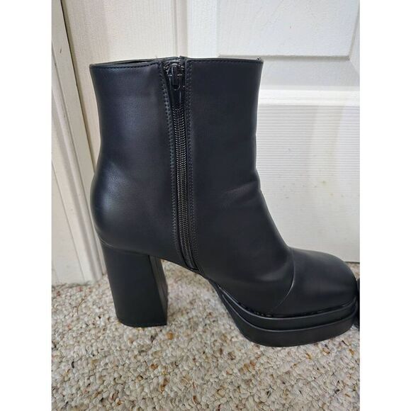 Natrix Chunky Heel Platform Ankle Boots Size 10 Sold By Sourpuss - Picture 4 of 11